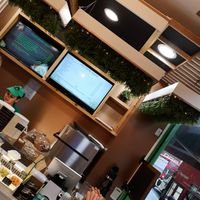 Inside counter at Ila Cafe in South East London