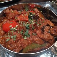 Aubergine curry at Bombay Street in Gothenburg