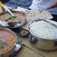 Channa Masalla, Chapati and rice at Bombay Street in Gothenburg
