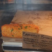 Breakfast burrito at Desta in Preston