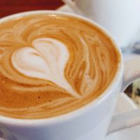 Soy latte (large)  at Desta in Preston