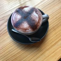 Vegan hot choc yum! at Desta in Preston