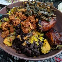 Cuban bowl with vegan pulled pork at Goldfinch in Black Mountain