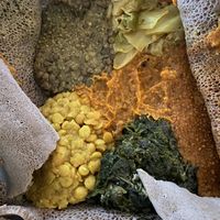 Veggie plate  at Massawa in Seattle