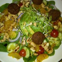 Felafel salad  at Bendigo District RSL in Bendigo