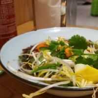 Vegan pho at MEL - BAXA - T2 in Melbourne Airport