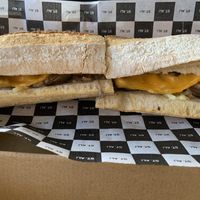 Big vegan Philly roll. Tasty    at MEL - St Ali - T2 in Melbourne Airport