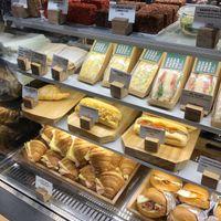 Vegan lamington and big vegan philly at MEL - St Ali - T2 in Melbourne Airport