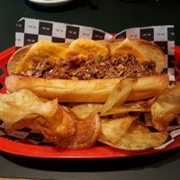 Big Vegan Philly - $17 (filling: mixed mushrooms, onion, garlic, vegan cheddar, vegan mayonnaise) at MEL - St Ali - T2 in Melbourne Airport