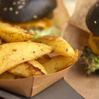 Those wedges! at VEG'D - Vegan Burgers - F-Hain in Berlin