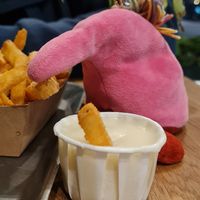 Really great vegan mayo - you can take as much as you want at VEG'D - Vegan Burgers - F-Hain in Berlin