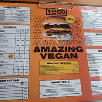 The VEG'D menu at VEG'D - Vegan Burgers - F-Hain in Berlin