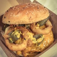 The Beyond Chili Cheeze  at VEG'D - Vegan Burgers - F-Hain in Berlin