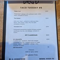 Menu at VEG'D - Vegan Burgers - F-Hain in Berlin