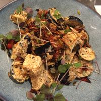 Salt and Pepper Eggplant (very good but spicier than expected) at Grandview Hotel in Bowen