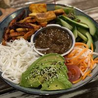 Vegan Buddha bowl. Delicious.  at Grandview Hotel in Bowen