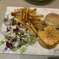 Burger with Mala Mayo at Flavours by Saute 寻味•素特 in Central Singapore