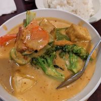 Peanut tofu curry at Thai House in Logan