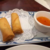 Veggie spring rolls at Thai House in Logan