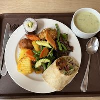 Buffet   at Veganland in Prague