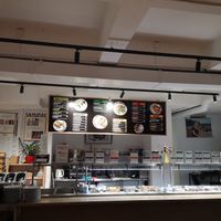 Inside at Veganland in Prague