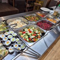 Salad at Veganland in Prague