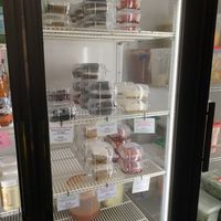 Dessert case at Loving Hut in Cincinnati