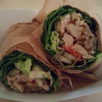 delicious wrap at Loving Hut in Cincinnati