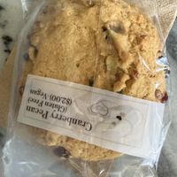 Cranberry pecan cookie  at Loving Hut in Cincinnati