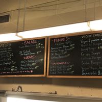 The menu at Loving Hut in Cincinnati