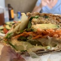 Sunny wrap!! Delicious and good for you. at Loving Hut in Cincinnati