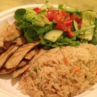 chick'n meal at Loving Hut in Cincinnati