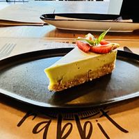 Avocado and Lime raw cake  at Black Rabbit in Chisinau