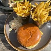 Vegan burgers  at Pooley Bridge Inn in Penrith