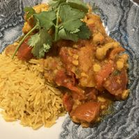 Healing tumeric stew  at Pooley Bridge Inn in Penrith