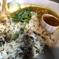 Lentil & cauliflower daal - other half nomed before I could take photo! at Pooley Bridge Inn in Penrith