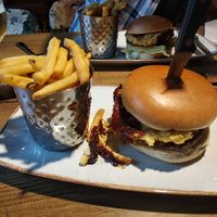 Falafel Burger (£13) at Pooley Bridge Inn in Penrith