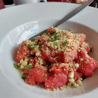 Home made Gnocchi at Bistro Les in Decin