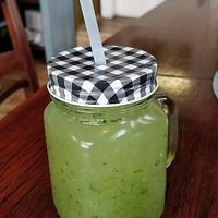 cucumber soda at Bistro Les in Decin