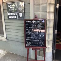 Vegan items clearly advertised. at Top Burmese in Portland