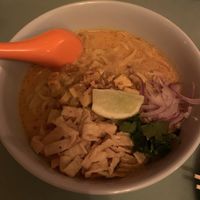 Vegan Khao soi at Top Burmese in Portland