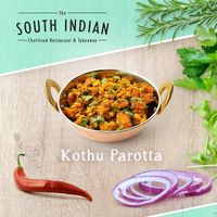 Veg Kotthu Parotta from South India  at The South Indian in Stockholm