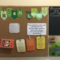 Notice board at Green Life in Ternopil