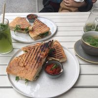 Limo: matcha   at Pan Café in Hallein