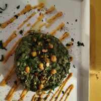 Orzotto with spinach and nuts at San Nazario in Vo