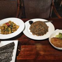 Potatoes, rice & battered lotus root. at Yunlaiju - Windlucky - Luohu District in Shenzhen