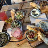 Delicous small platters, so much flavor !! at Pois Chiche in Brussels