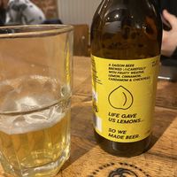 Their beer  at Pois Chiche in Brussels