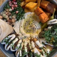 Vegan chef plate  at Pois Chiche in Brussels