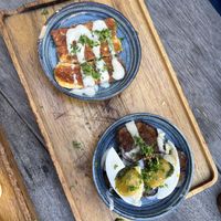 vegetarian options   at Pois Chiche in Brussels